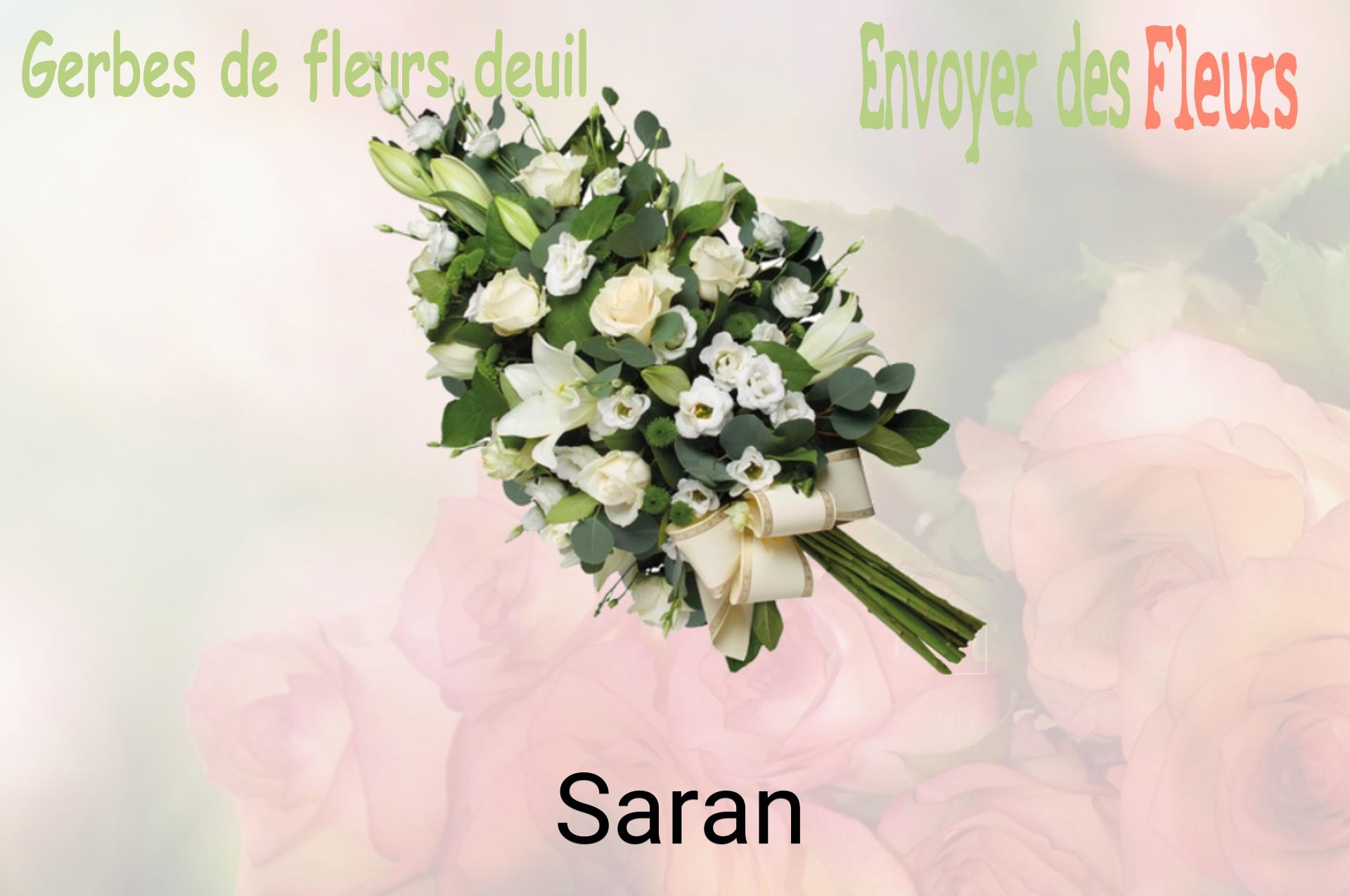 Gerbe de fleurs de deuil livrée à Saran